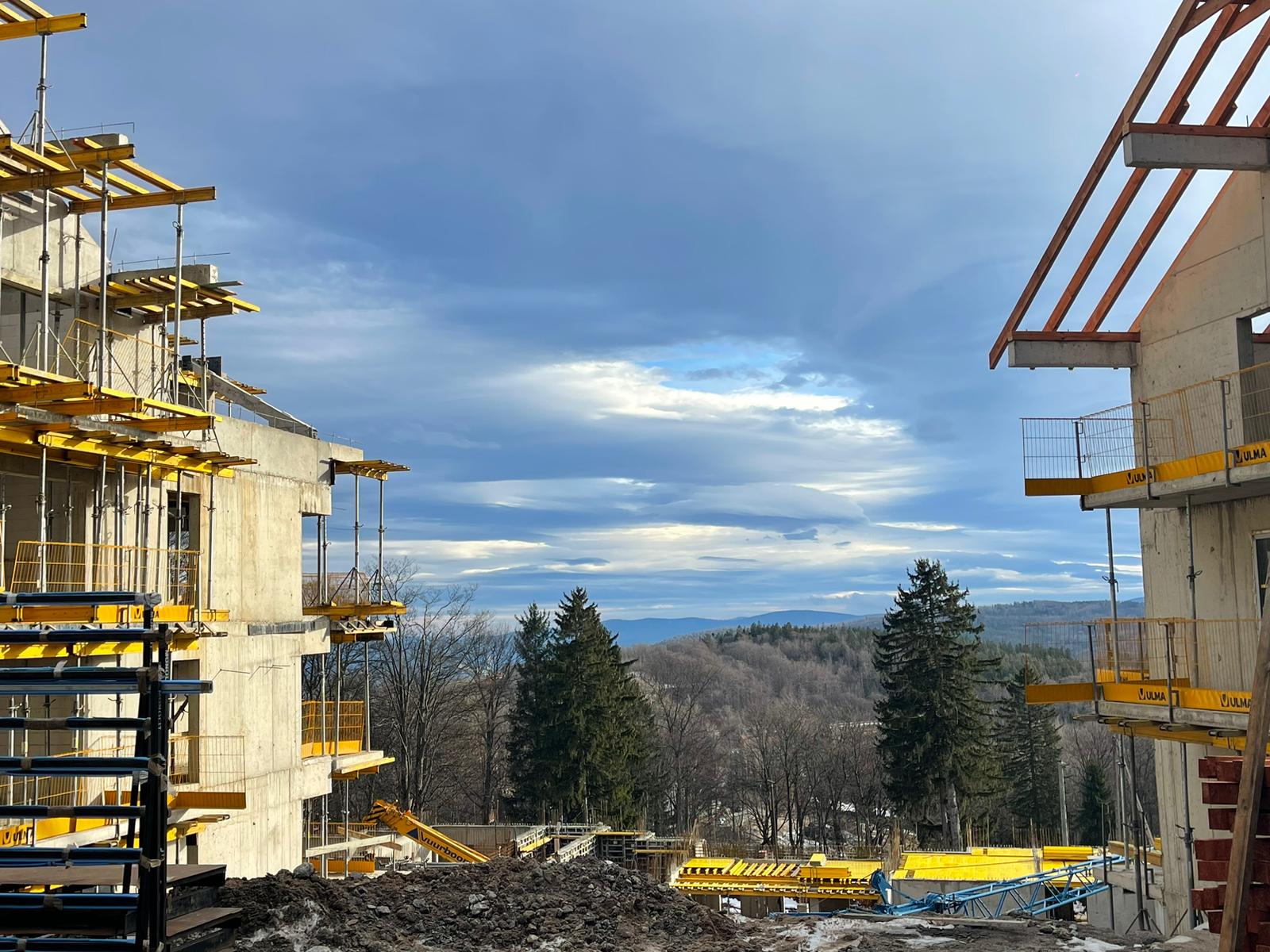 Postępy na budowie The View Mountain – luty 2025